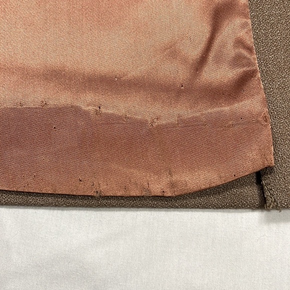 Vintage fur collar wool blend tan beige pea coat, Small - Picture 15 of 16